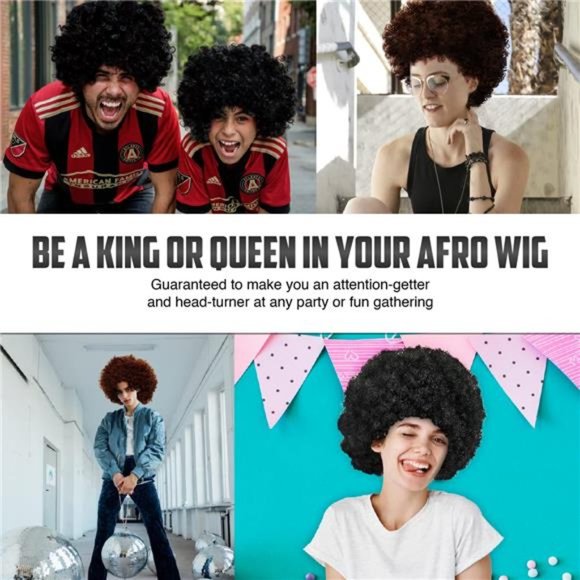 Afro Wig, Bob Ross Style Lace Front Glueless Wigs Human Hair, Heat-Resistant - Picture 5 of 7